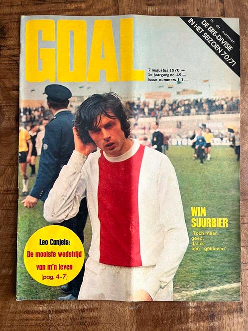 Goal presentatiegids 1970-1971 Eredivisie, Verzamelen, Sportartikelen en Voetbal, Zo goed als nieuw, Boek of Tijdschrift, Ajax