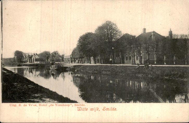 Smilde - Witte Wijk, Verzamelen, Ansichtkaarten | Nederland, Gelopen, Utrecht, Voor 1920, Ophalen of Verzenden