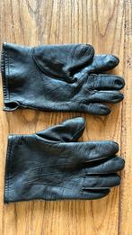Zwarte leren handschoenen maat M merk HEMA, Handschoenen, Gedragen, Ophalen of Verzenden