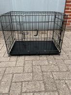Honden bench, zwarte hondenbench 76x47x55, Ophalen, Zo goed als nieuw