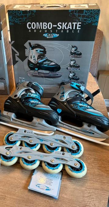 Nijdam combo schaatsen - skeelers verstelbaar maat 39-42 beschikbaar voor biedingen