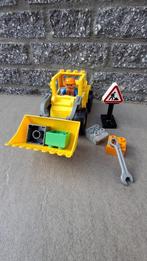 Duplo 10520 wegenbouwmachine shovel - compleet, Ophalen of Verzenden, Zo goed als nieuw, Complete set, Duplo