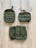 Warrior Assault Systems olive drab pouches groen od utility, Verzamelen, Nederland, Overige typen, Ophalen of Verzenden, Landmacht