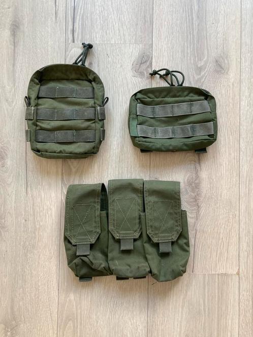 Warrior Assault Systems olive drab pouches groen od utility, Verzamelen, Militaria | Algemeen, Landmacht, Overige typen, Nederland