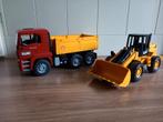 Bruder vrachtwagen en shovel, Kinderen en Baby's, Speelgoed | Speelgoedvoertuigen, Ophalen, Zo goed als nieuw