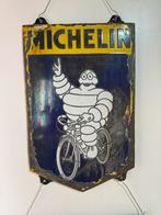 MICHELIN fietsbanden emaille reclamebord, Verzamelen, Merken en Reclamevoorwerpen, Reclamebord, Gebruikt, ., Ophalen of Verzenden