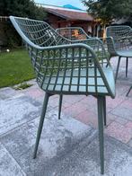 8x Kuipstoel Webbing - Binnen/Buiten, Tuin en Terras, Ophalen, Gebruikt, Kunststof