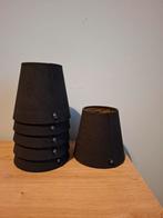Zwart/Gouden Lampenkappen - Set van 6, Huis en Inrichting, Lampen | Lampenkappen, Ophalen, Zo goed als nieuw, Zwart, Minder dan 25 cm
