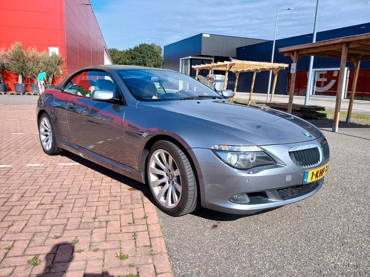 BMW 6-Serie 3.0 D 635D Cabrio AUT 2008 Grijs, Auto's, BMW, Particulier, 6-Serie, ABS, Adaptieve lichten, Adaptive Cruise Control
