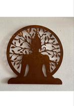 Cortenstalen wanddecoratie Buddha levensboom - tree of life, Huis en Inrichting, Nieuw, Ophalen of Verzenden