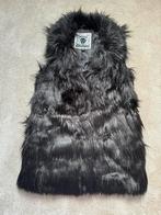 Zwarte fake fur bont  bodywarmer maat S, Ophalen of Verzenden, Zo goed als nieuw, Maat 38/40 (M), Zwart