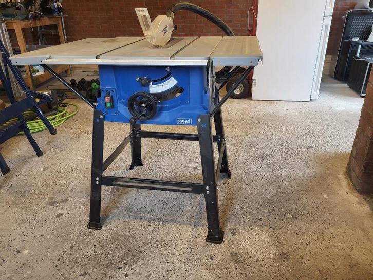 Tafelcircelzaag Scheppach HS100S, Doe-het-zelf en Verbouw, Gereedschap | Zaagmachines, Gebruikt, Cirkelzaag, 1200 watt of meer
