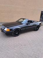Mercedes-Benz SL  1992 Zwart nieuw APK 99k km inruilen mog, Auto's, Mercedes-Benz, Zwart, Cabriolet, Zwart, Leder