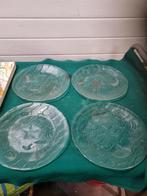 borden glas schelpenpatroon merk kim indonesien, Antiek en Kunst, Ophalen of Verzenden