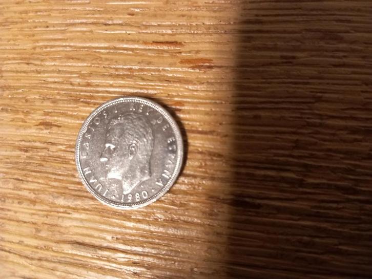 5 ptas 1980, Postzegels en Munten, Munten | Europa | Euromunten, 2 euro, Spanje, Ophalen of Verzenden