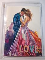 Diamond painting kaart bruidspaar, Ophalen of Verzenden, Nieuw, Overige thema's