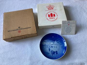 Kerstbord Bing & Gröndahl (B&G) uit 1972 beschikbaar voor biedingen