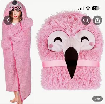 Flamingo Hoodie Deken - Nieuw! beschikbaar voor biedingen