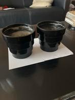 2 Jan des Bouvrie Bloempotten, Tuin en Terras, Kunststof, Gebruikt, Rond, Binnen