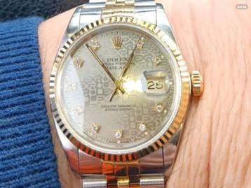 Rolex Datejust 36 mm met diamanten en jubilee wijzerplaat beschikbaar voor biedingen