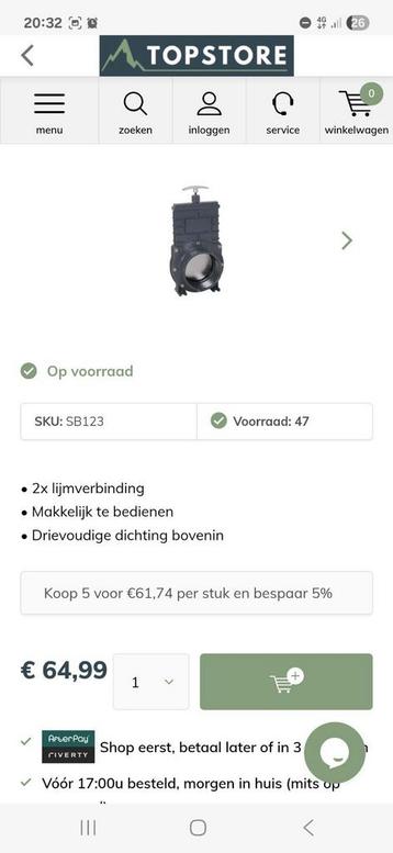 Valterra schruifkraan 110 beschikbaar voor biedingen