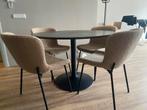 Eetkamerstoelen Belle (set van 4), Huis en Inrichting, Stoelen, Ophalen, Bruin, Zo goed als nieuw, Vier