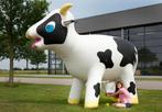 Houten melkkoe / opblaasbare melkkoe te huur!, Hobby en Vrije tijd, Feestartikelen | Verhuur, Ophalen of Verzenden, Zo goed als nieuw