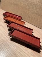 4x Korte Bakwagens, Hobby en Vrije tijd, Modeltreinen | H0, Overige merken, Gebruikt, Gelijkstroom of Wisselstroom, Wagon