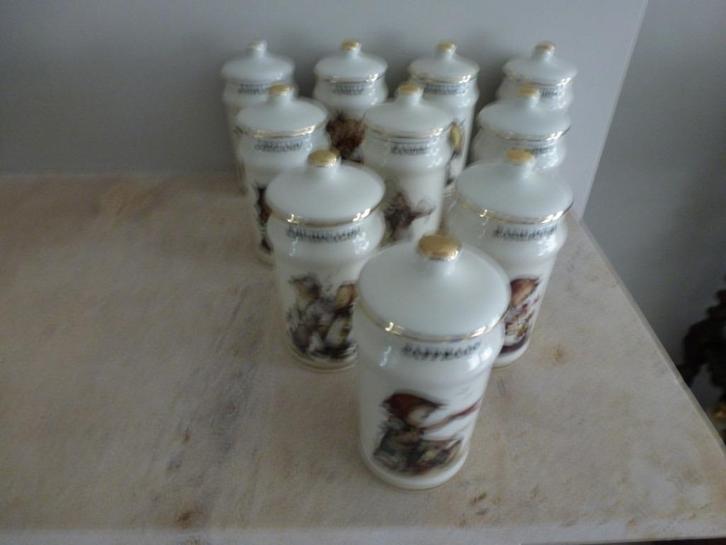 (2) 10 Kruidenpotjes van Hummel, Huis en Inrichting, Keuken | Keukenbenodigdheden, Nieuw, Ophalen of Verzenden