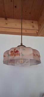 rookglas hanglamp 3x, Antiek en Kunst, Ophalen