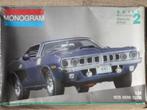Bouwdoos 1970 Plymouth Hemi Cuda Monogram, Hobby en Vrije tijd, Auto, Groter dan 1:32, Nieuw, Ophalen of Verzenden