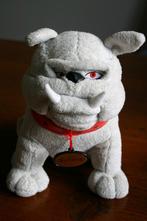 Pluche knuffel grijs Bulldog. Zachte stof, aaibaar., Kinderen en Baby's, Ophalen, Zo goed als nieuw, Hond