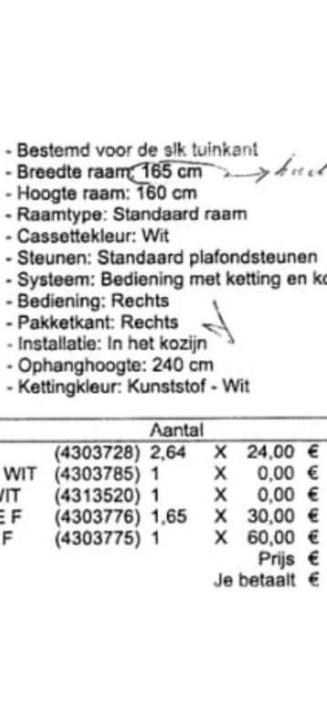 Lamellen  beschikbaar voor biedingen