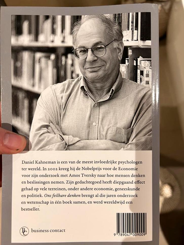 Ons feilbare denken - Daniel Kahneman, Boeken, Psychologie, Zo goed als nieuw, Cognitieve psychologie, Ophalen of Verzenden