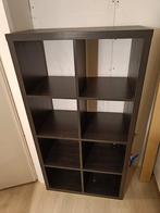 Ikea kallax zwart/ bruin, Huis en Inrichting, 25 tot 50 cm, Gebruikt, Ophalen