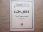 Schubert - four impromptus op.90 - Piano, Muziek en Instrumenten, Gebruikt, Klassiek, Ophalen of Verzenden, Artiest of Componist