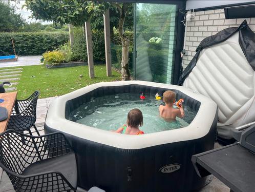 Intex Pure Spa Jet & Bubble Deluxe 6pers - Compleet!, Tuin en Terras, Bubbelbaden en Hottubs, Zo goed als nieuw, Ophalen