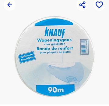 Knauf Wapeningsgaas 90m - Zelfklevend voor Gipsplaten beschikbaar voor biedingen