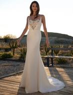 Nieuwe elegante aansluitende trouwjurk Libelle maat 36 38, Ophalen of Verzenden, Nieuw, Wit, Trouwjurk