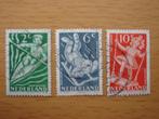 Kinderzegels 1948 3x NVPH 508, 510 en 511   Gestempeld, Ophalen of Verzenden, Na 1940, Gestempeld