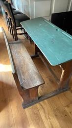 Originele schoolbank, Huis en Inrichting, Ophalen, Gebruikt