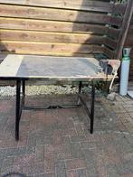 Werkbank inklapbaar, Tuin en Terras, Ophalen, Zo goed als nieuw, Rechthoekig, Rvs