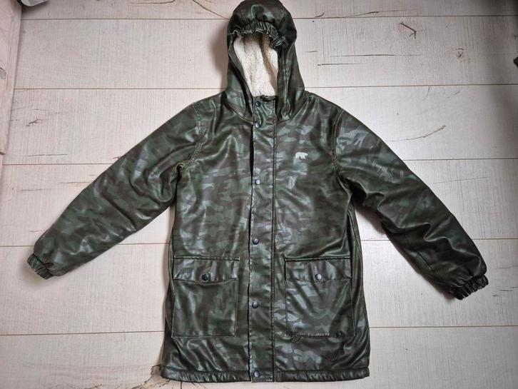 Gevoerde regenjas mt 140 (Name It), Kinderen en Baby's, Kinderkleding | Maat 140, Gebruikt, Jongen, Jas, Ophalen