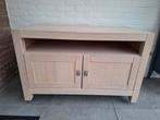 Licht eiken tv kastje, Gebruikt, 100 tot 150 cm, Ophalen of Verzenden, Minder dan 100 cm
