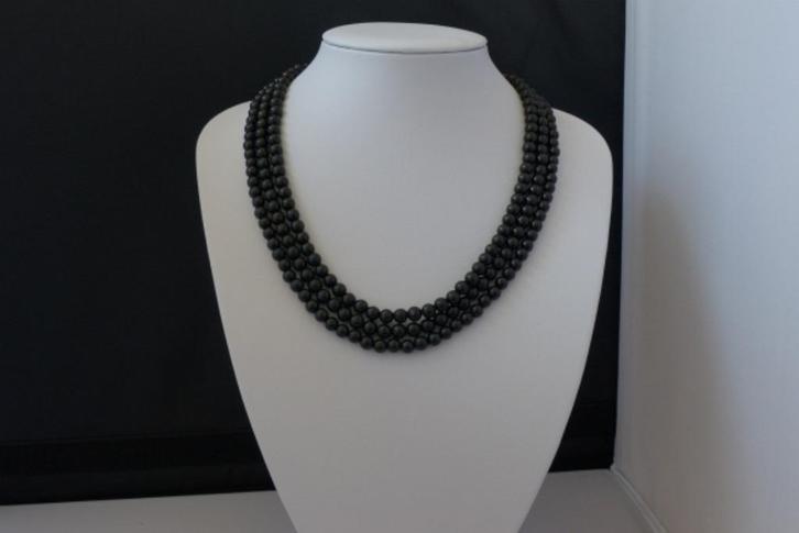 TOERMALIJN (Schorl) ketting/oorhanger-set, Sieraden, Tassen en Uiterlijk, Kettingen, Nieuw, Zwart, Met edelsteen, Verzenden