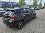 Nissan LEAF 2.ZERO EDITION 40 kWh camera navi keyless Adapti, Gebruikt, 150 pk, Leder en Stof, Zwart