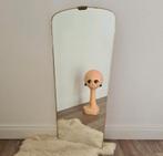 Vintage spiegel messing retro glas midcentury, Minder dan 50 cm, Gebruikt, Ophalen of Verzenden, Minder dan 100 cm