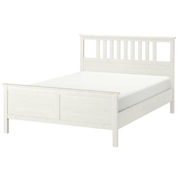 Ikea Bed 180x200 - Wit Houten Bedframe - afbeelding 3