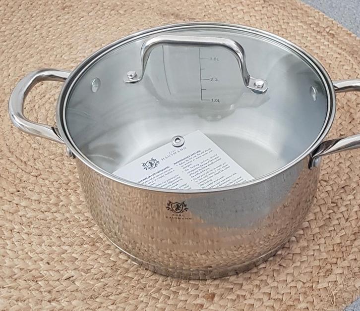 Kookpan. 4,7 l. Nieuw, Huis en Inrichting, Keuken | Potten en Pannen, Nieuw, Kookpan of Snelkookpan, Rvs, Inductieplaat, Keramische plaat