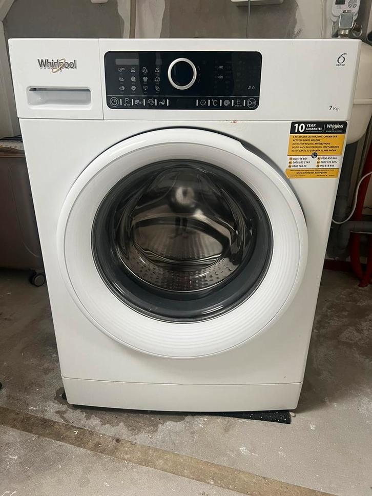 WHIRLPOOL FSCR70410 wasmachine 7kg, Witgoed en Apparatuur, Wasmachines, Gebruikt, Voorlader, 6 tot 8 kg, 85 tot 90 cm, 1200 tot 1600 toeren